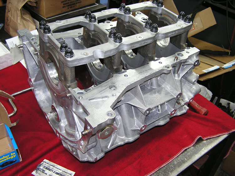 FLI custom built low compression VG35 turbo engine using Cosworth parts